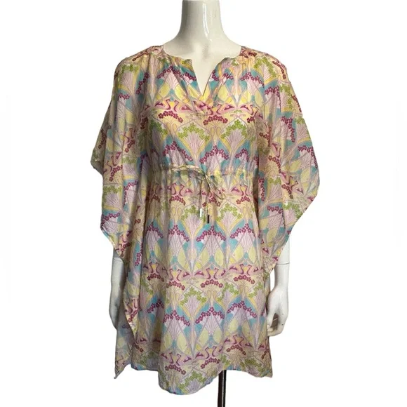 Liberty of London Lightweight Cotton Short Caftan - Picture 1 of 8